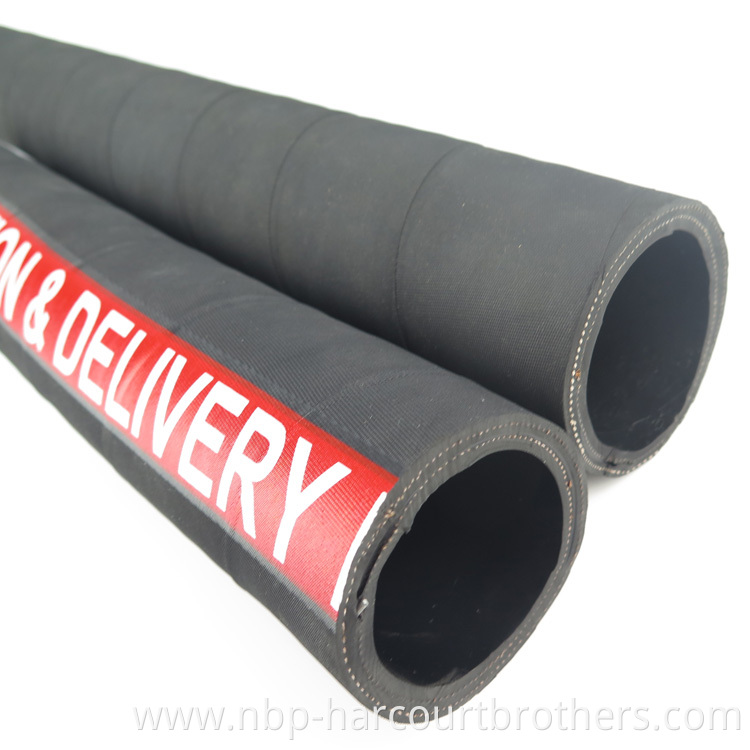 10Bar Material Suction Handling Material suction and discharge rubber hose for asphalt dry cement factory